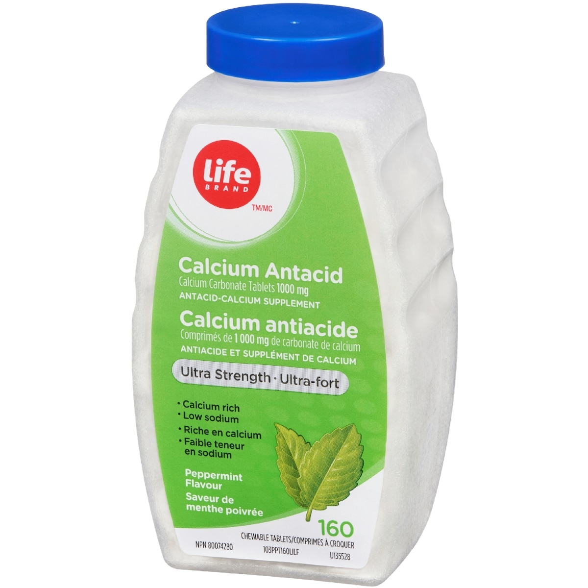 Calcium Antacid Ultra Strength Peppermint 160