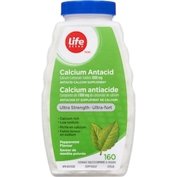 Calcium Antacid Ultra Strength Peppermint 160 4