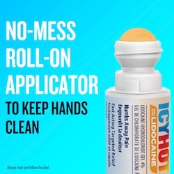 No Mess Roll-On with 4% Lidocaine, No-Mess Applicator, Numbs Away Pain, Non-Greasy, Fast-Acting Targeted Pain Relief, 73 mL 3