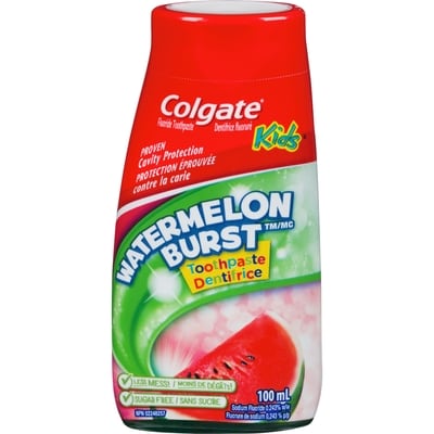 Liquid Gel 2-in-1 Kids Watermelon Burst Toothpaste and Mouthwash, 100 mL