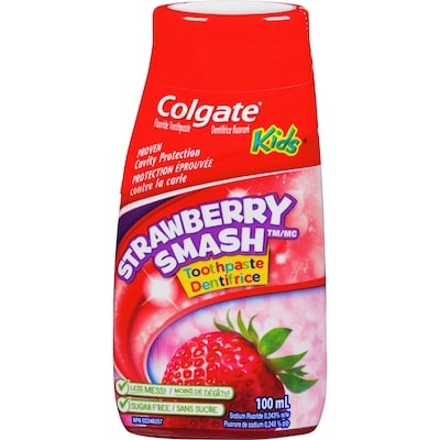 Liquid Gel 2-in-1 Kids Strawberry Smash Toothpaste and Mouthwash, 100 mL