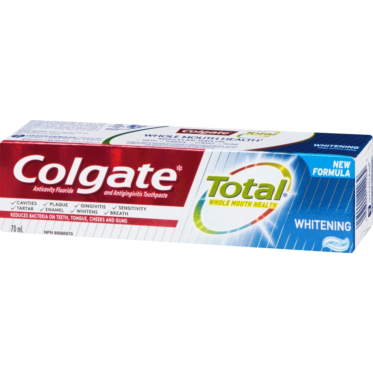 Dentifrice Colgate Total Blanchissant, 70 mL