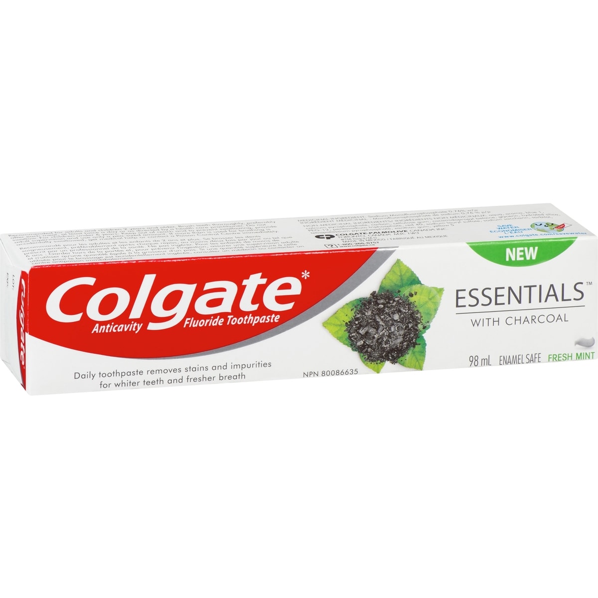 Dentifrice Colgate Essentials avec charbon, 98mL