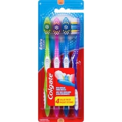 Paquet écono de 4&nbsp;brosses à dents souples Extra Clean 1