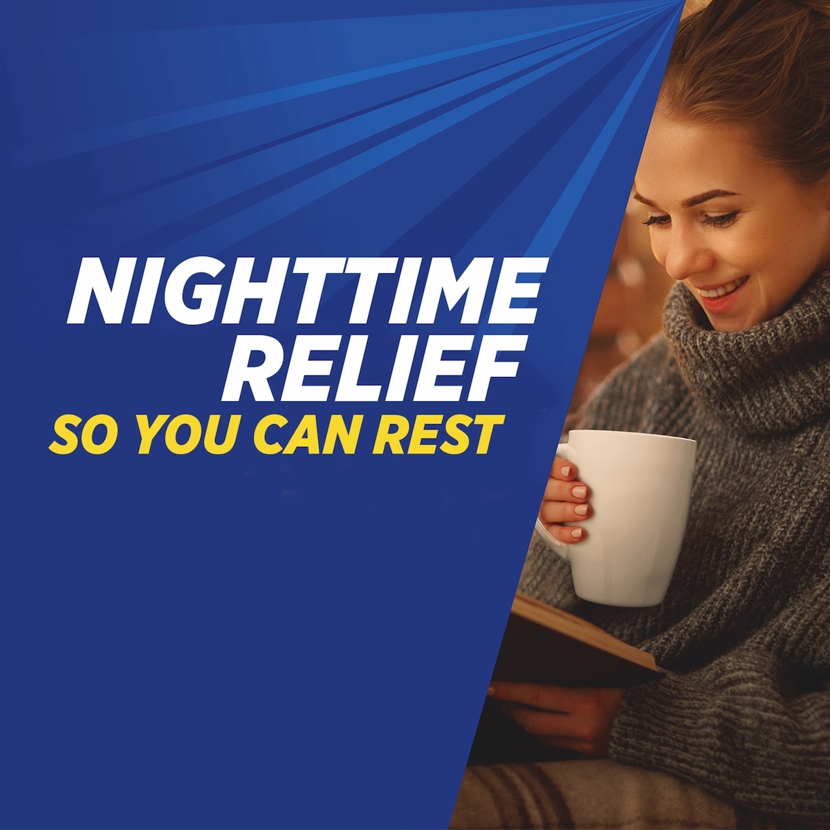 NeoCitran Cold & Sore Throat Night Hot Liquid Medication Regular Strength Lemon 10 pack