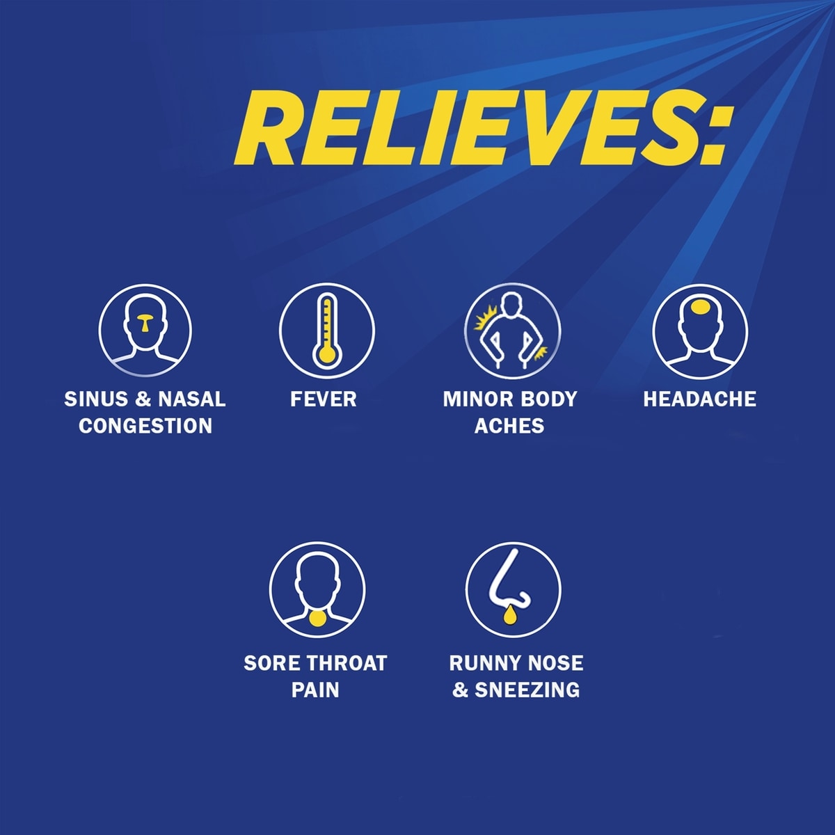 NeoCitran Cold & Sinus Night Hot Liquid Medication Extra Strength Lemon 10 pack