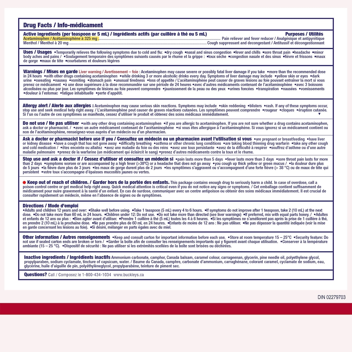 Buckley's® Complete Cough Cold & Flu Syrup Sucrose-Free 250mL