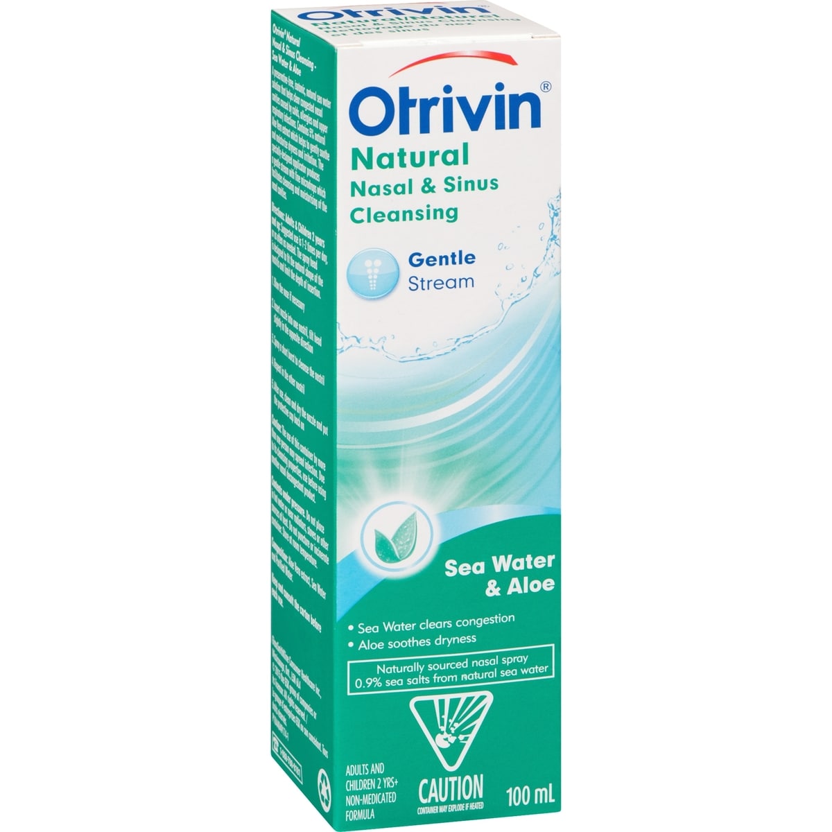 Soins d'hydratation nasale, solution saline de Otrivin