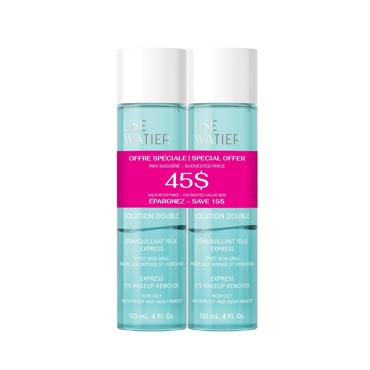 Duo Solution Double Démaquillant yeux express