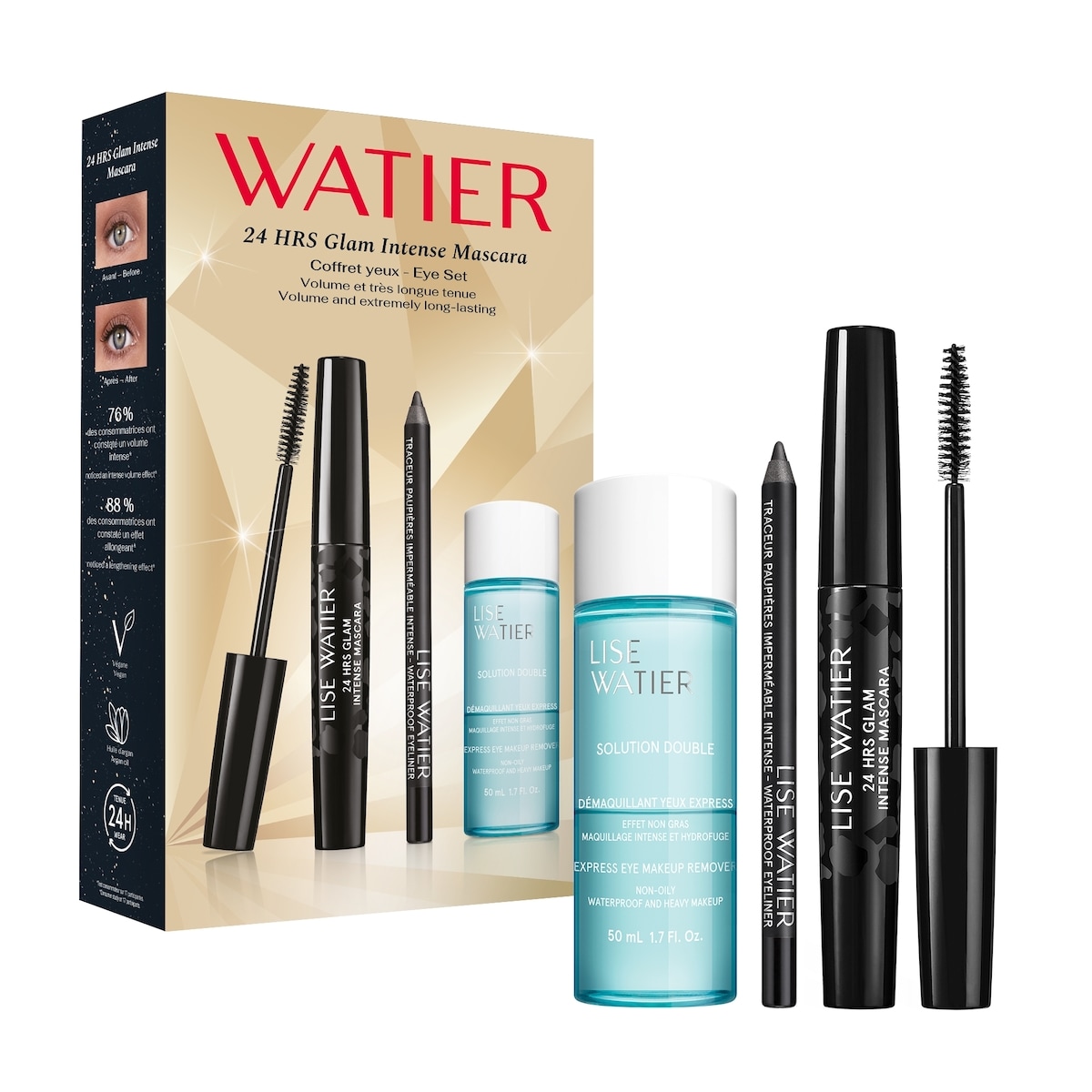 24 HRS Glam Intense Mascara Eye Set