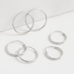 Joe SS Trio Hoop Earring 2