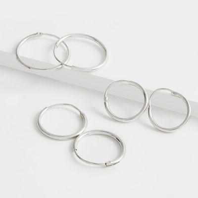 Trio Anneau Arg Ster Argent 3
