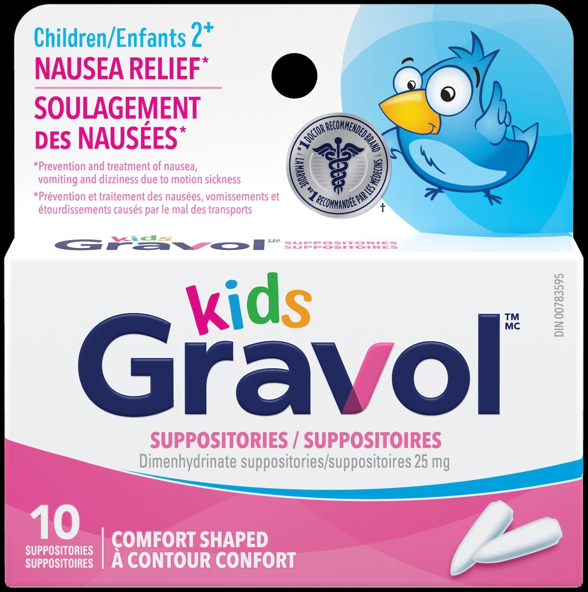 Kids Comfort Shaped Suppositories 25 mg