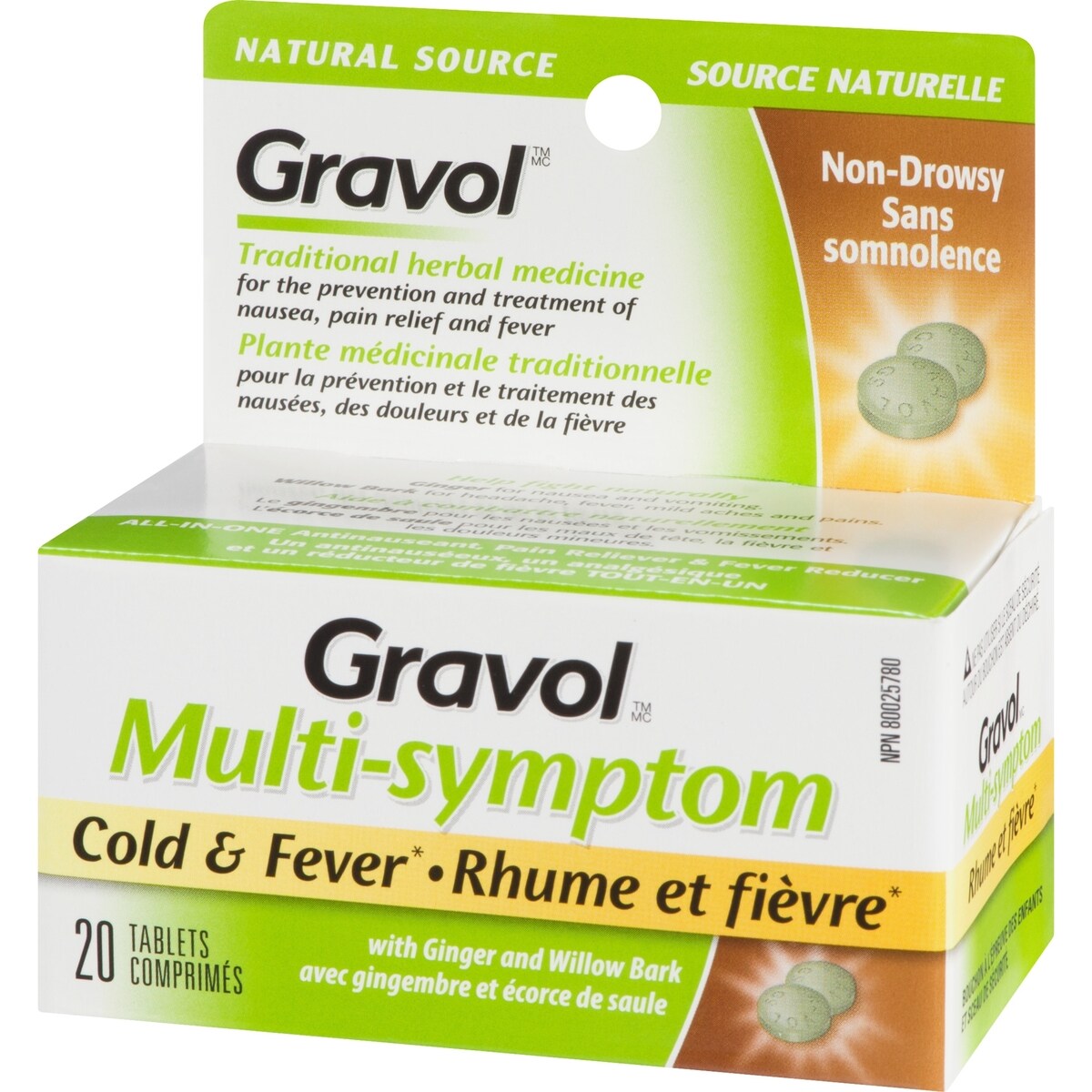 Ginger Multi-Symptom Cold and Fever Tablets with Willowbark