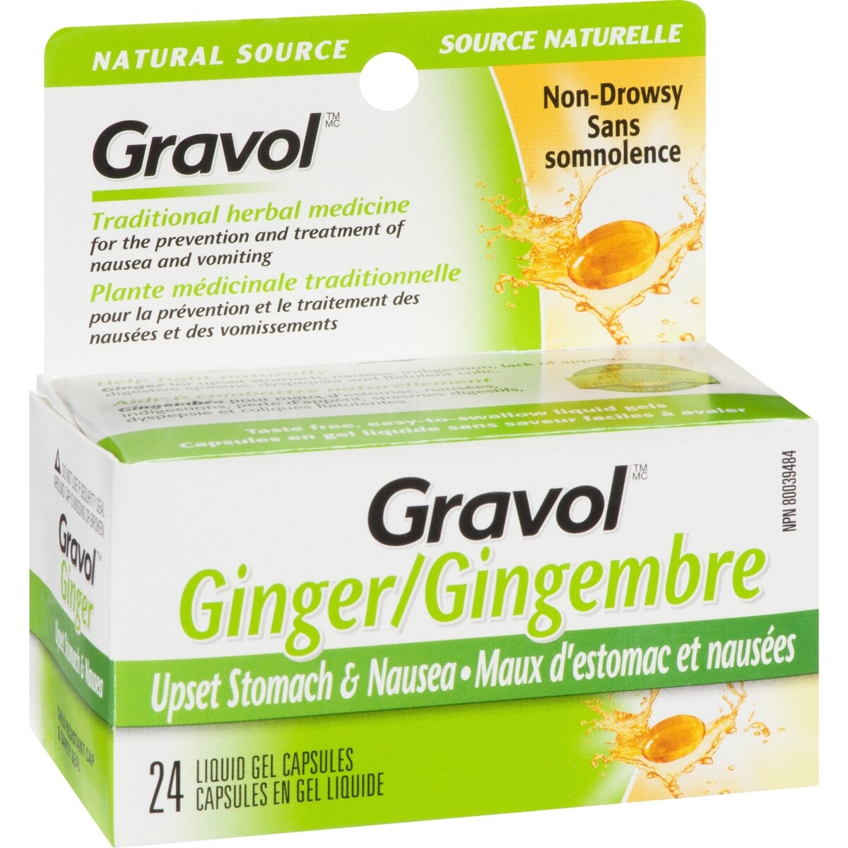 Ginger Non-Drowsy Liquid Gel Capsules
