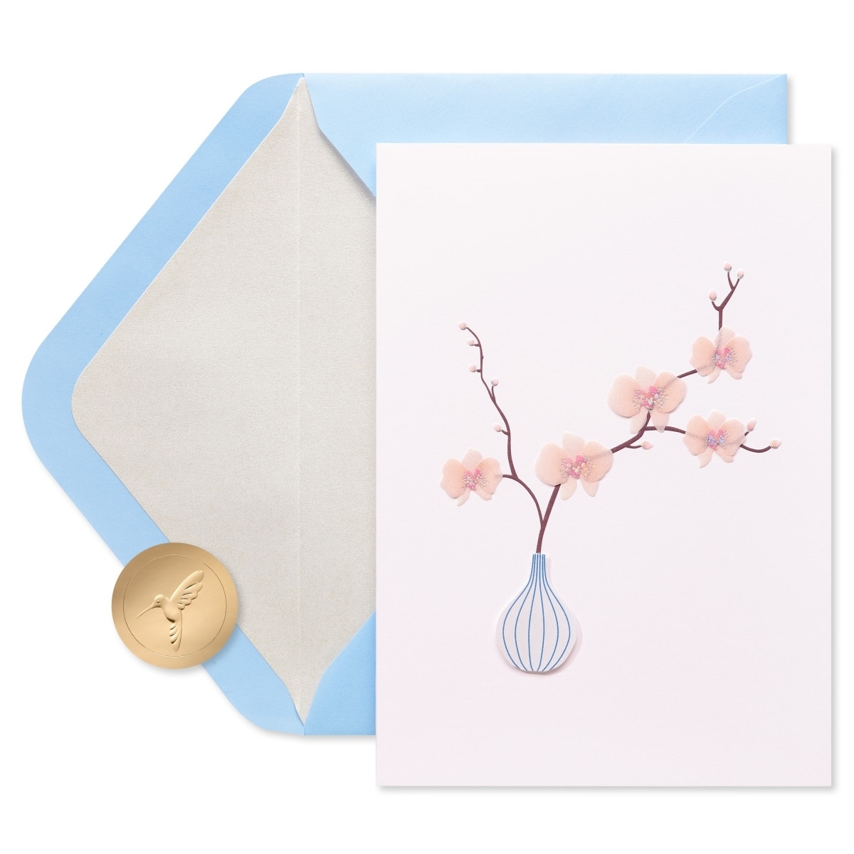 Papyrus Birthday Card for Her (Orchid in Vase)