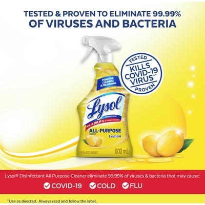 All Purpose Cleaner, Multi-surface cleaner trigger, Lemon, Powerful Cleaning & Freshening 6