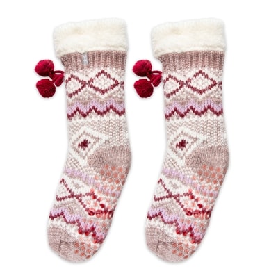 Ladies Chenille Chunky Slipper Sock