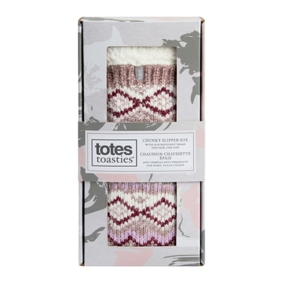 Ladies Chenille Chunky Slipper Sock 2