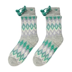 Ladies Chenille Chunky Slipper Sock 1