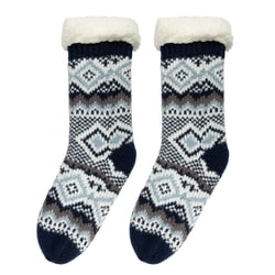 Ladies Chenille Chunky Slipper Sock 1