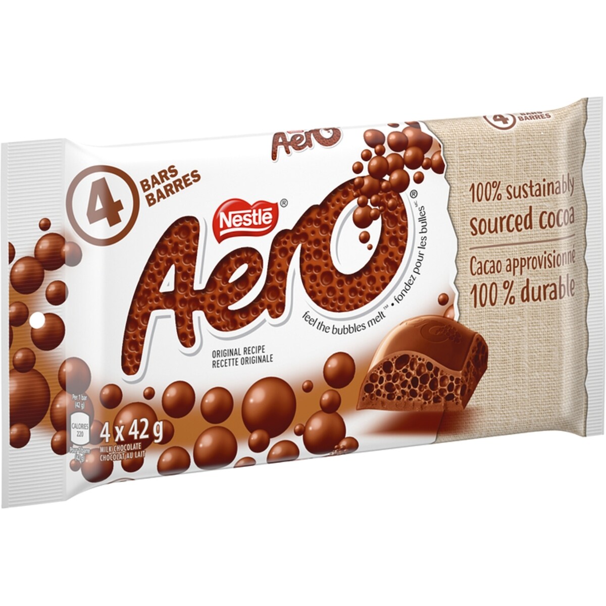 Barre De Chocolat Aero Lait