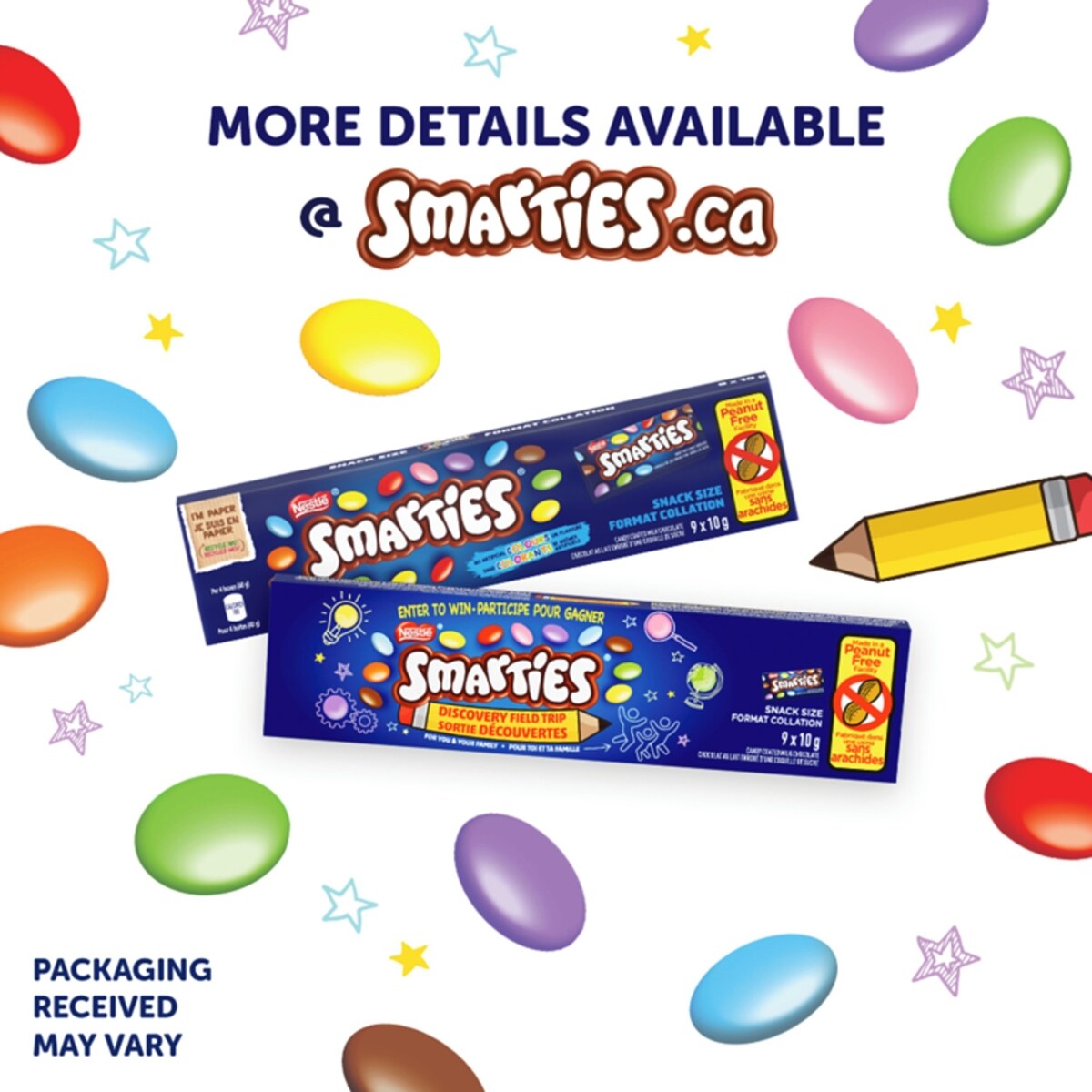 Format collation boîte de chocolat Smarties