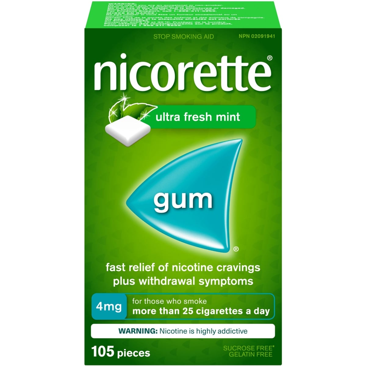 Nicotine Gum, 4 mg