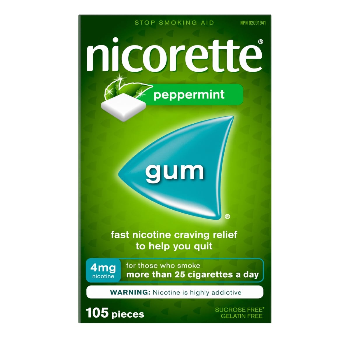 Nicotine Gum, 4 mg