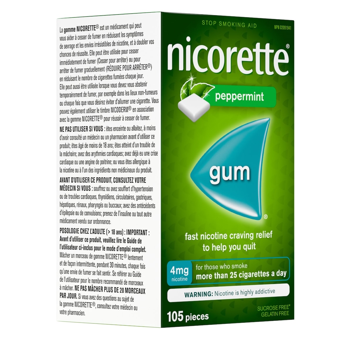 Nicotine Gum, 4 mg