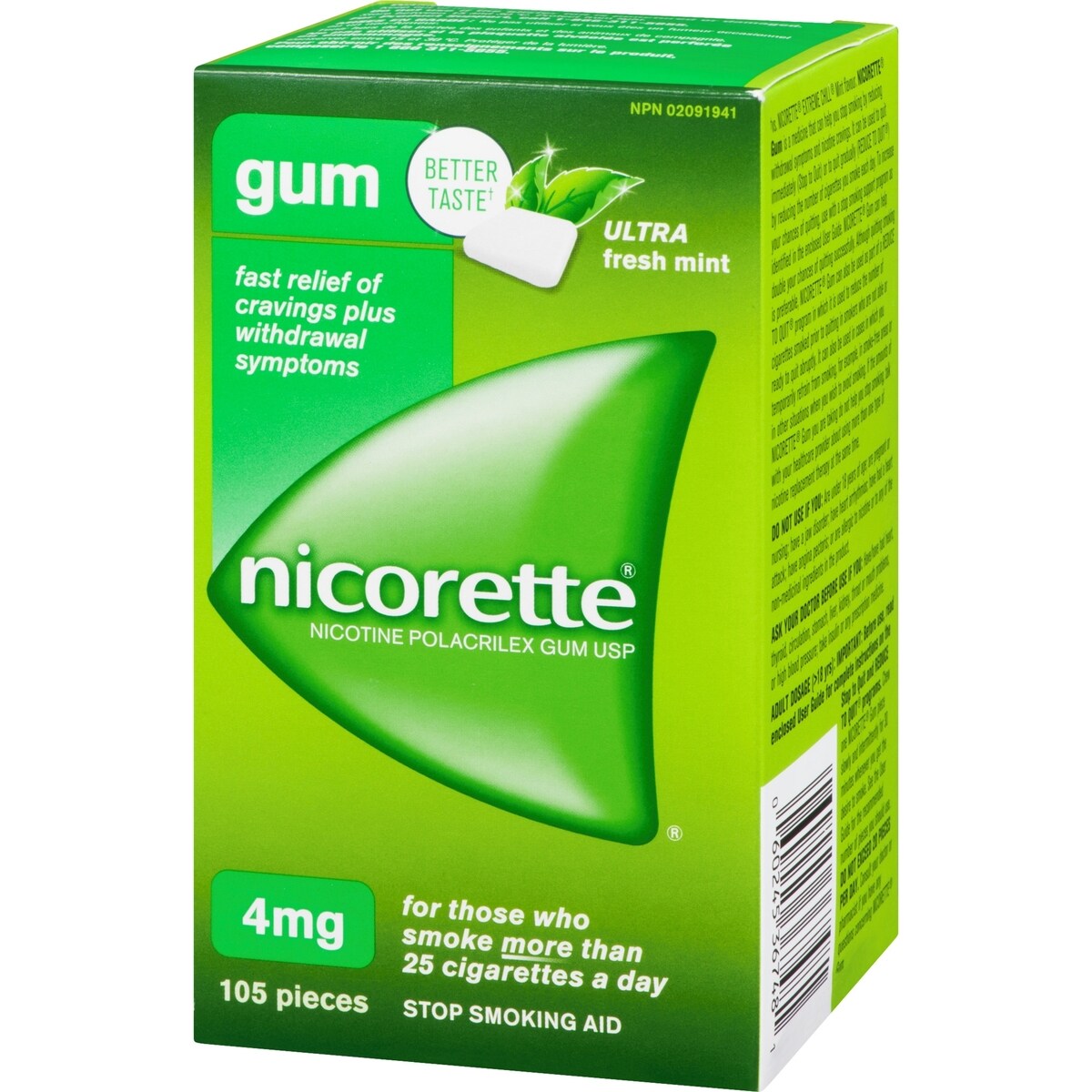 Nicotine Gum, 4 mg