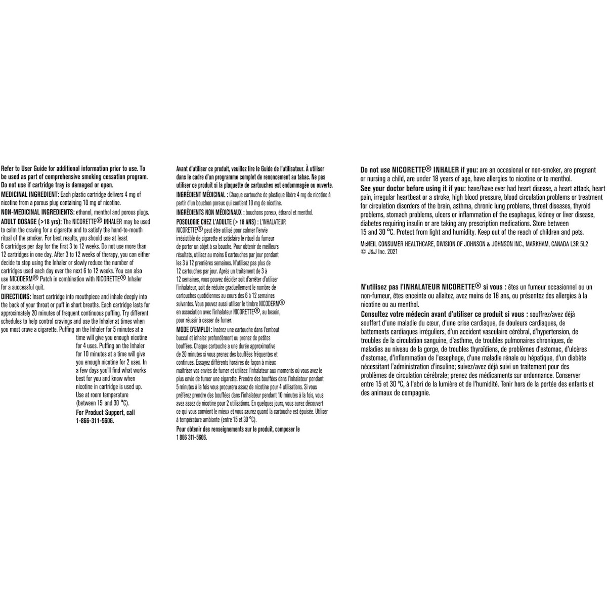 Nicotine Inhaler Refills 4mg