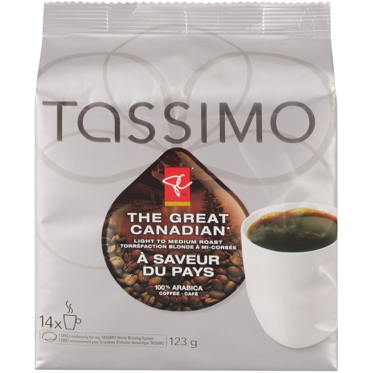 Dosettes T DISCS TASSIMO de café torréfaction légère À saveur du pays