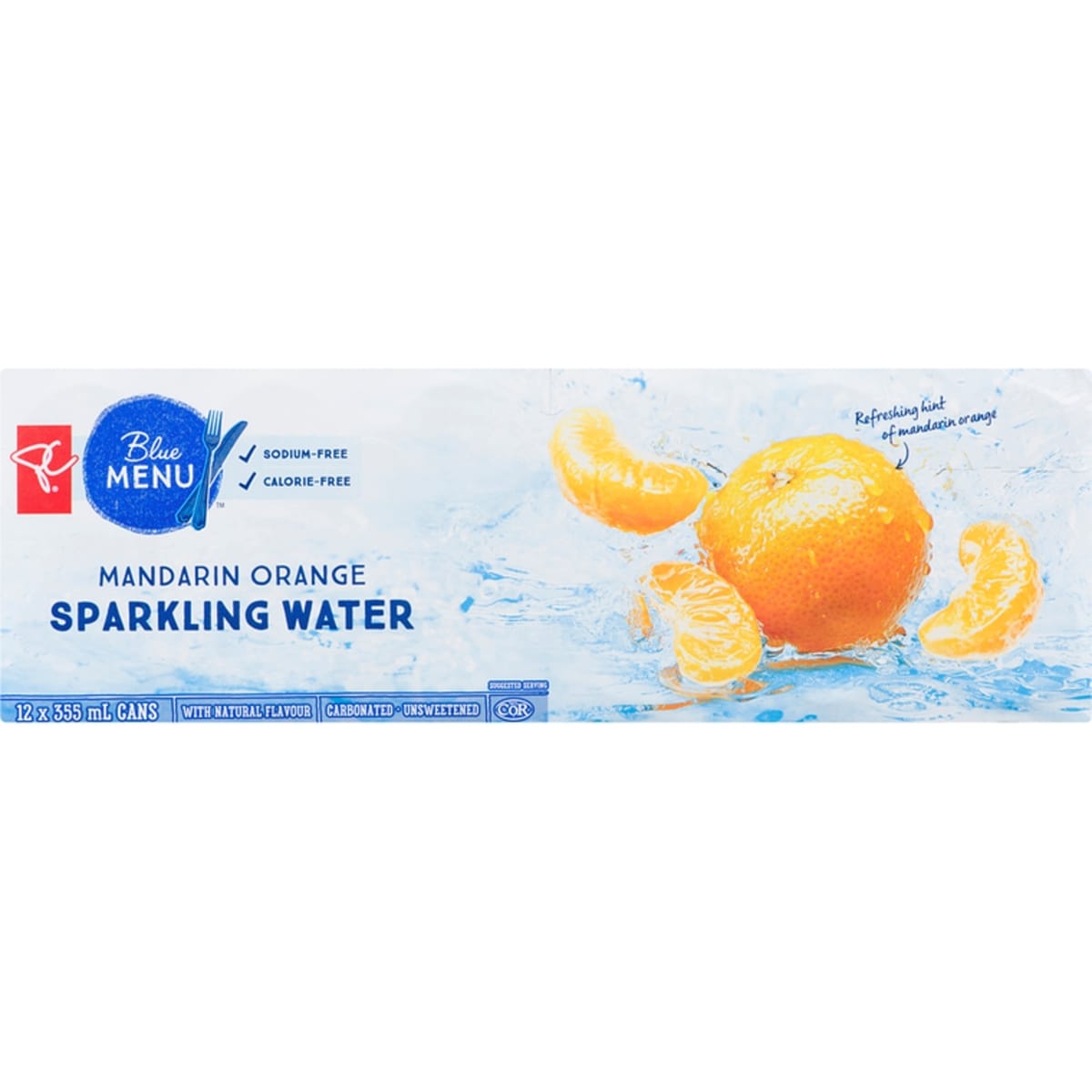 Eau pÃ©tillante, mandarine (canette)