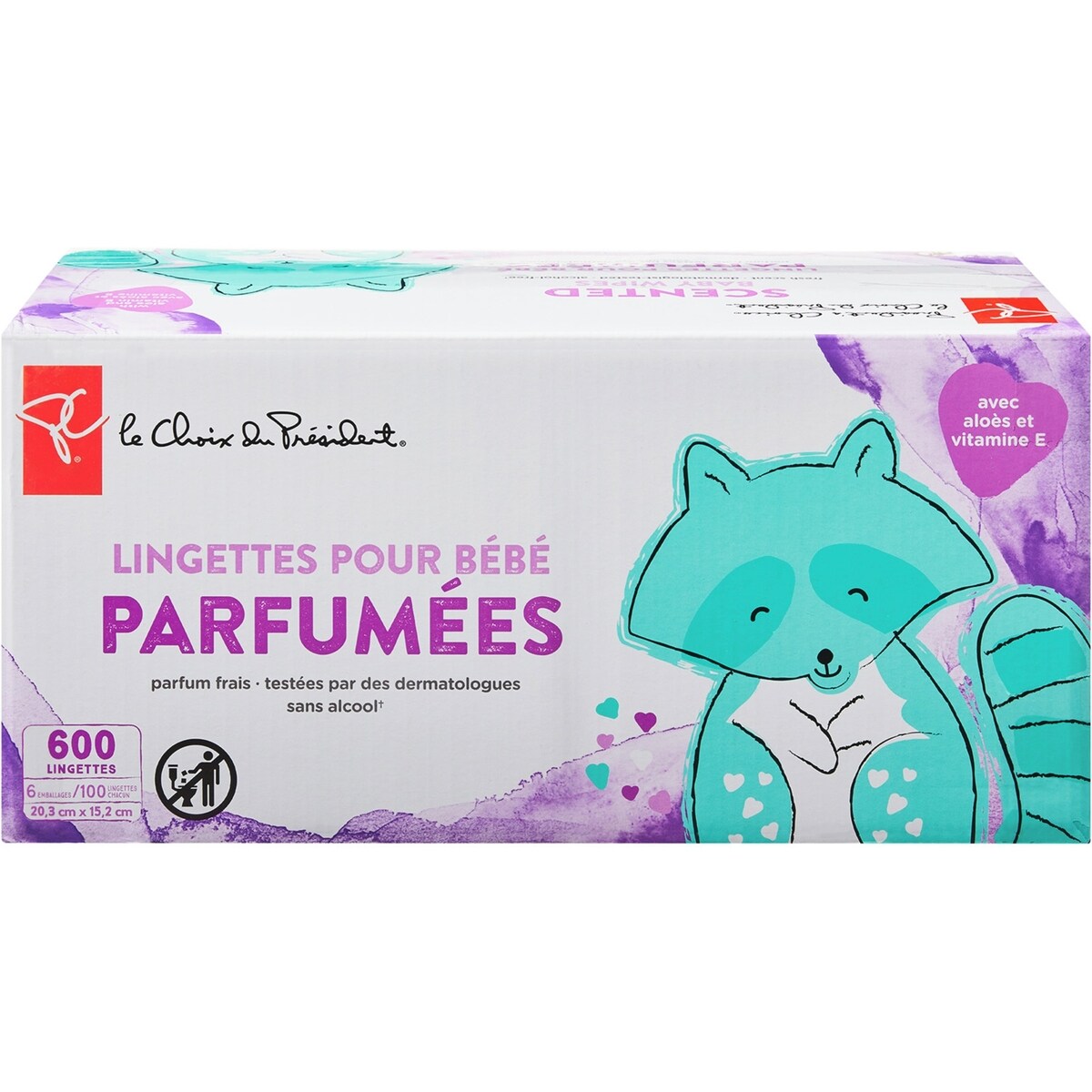 Lingettes pour bébé parfumées