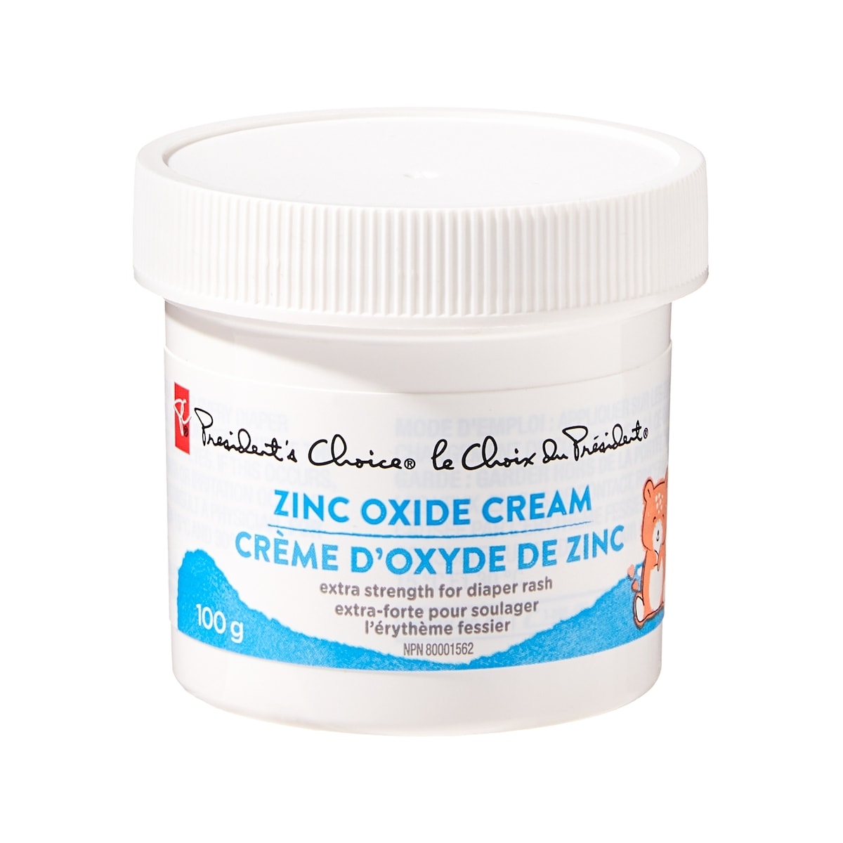 President's Choice PC 40% Extra/Stren Zinc/Ox Cream 100g(L