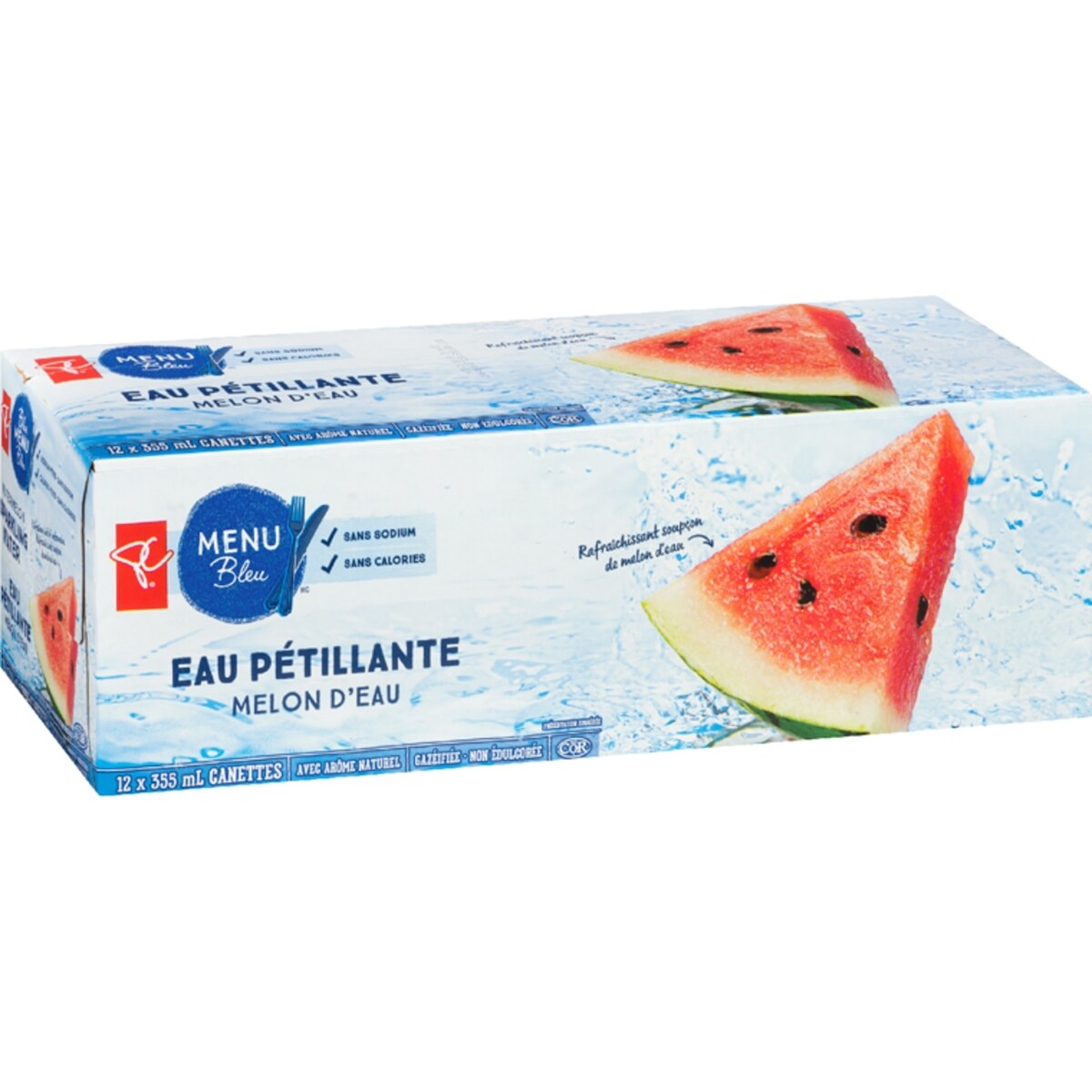 Eau pétillante melon d'eau