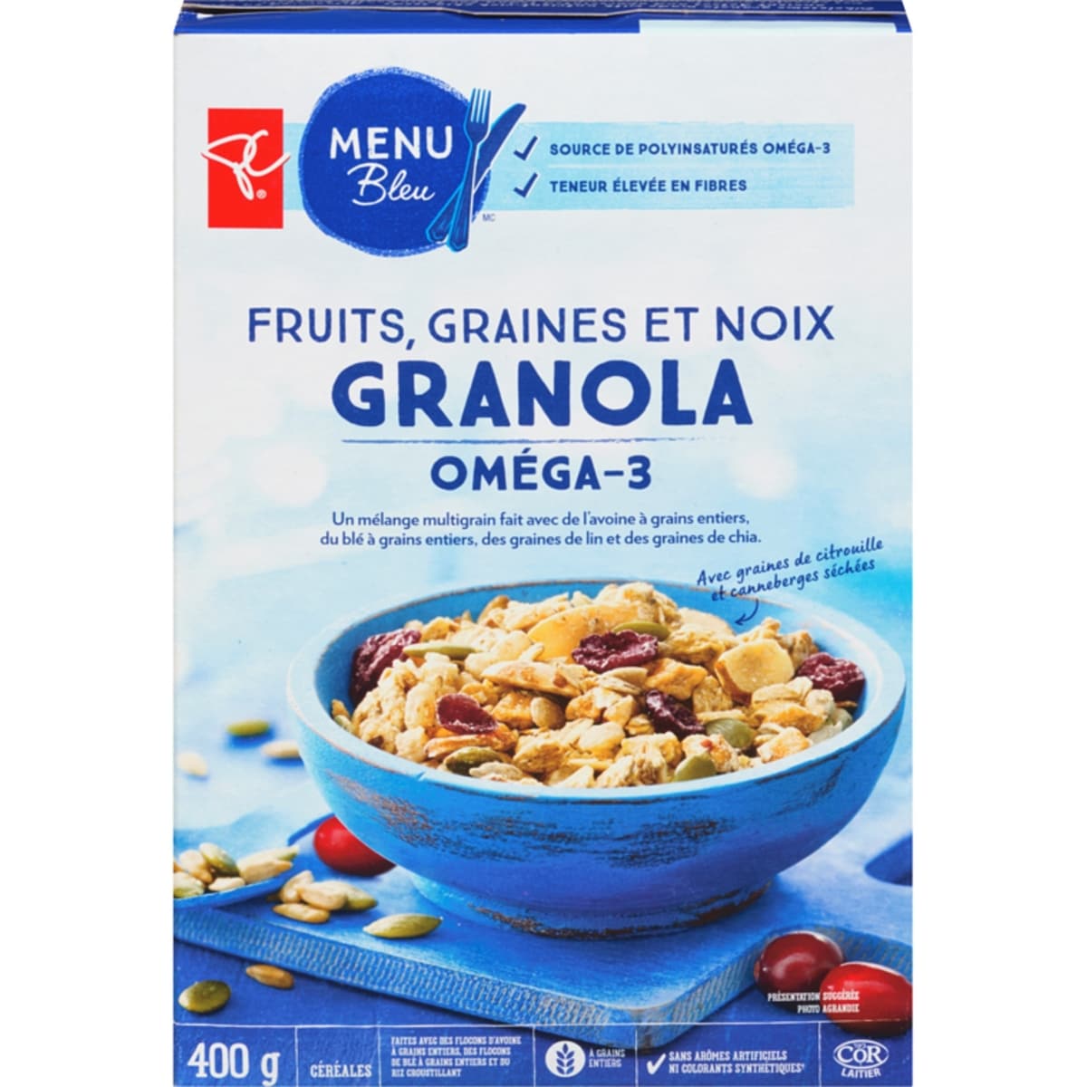 Menu Bleu Granola Omega 3