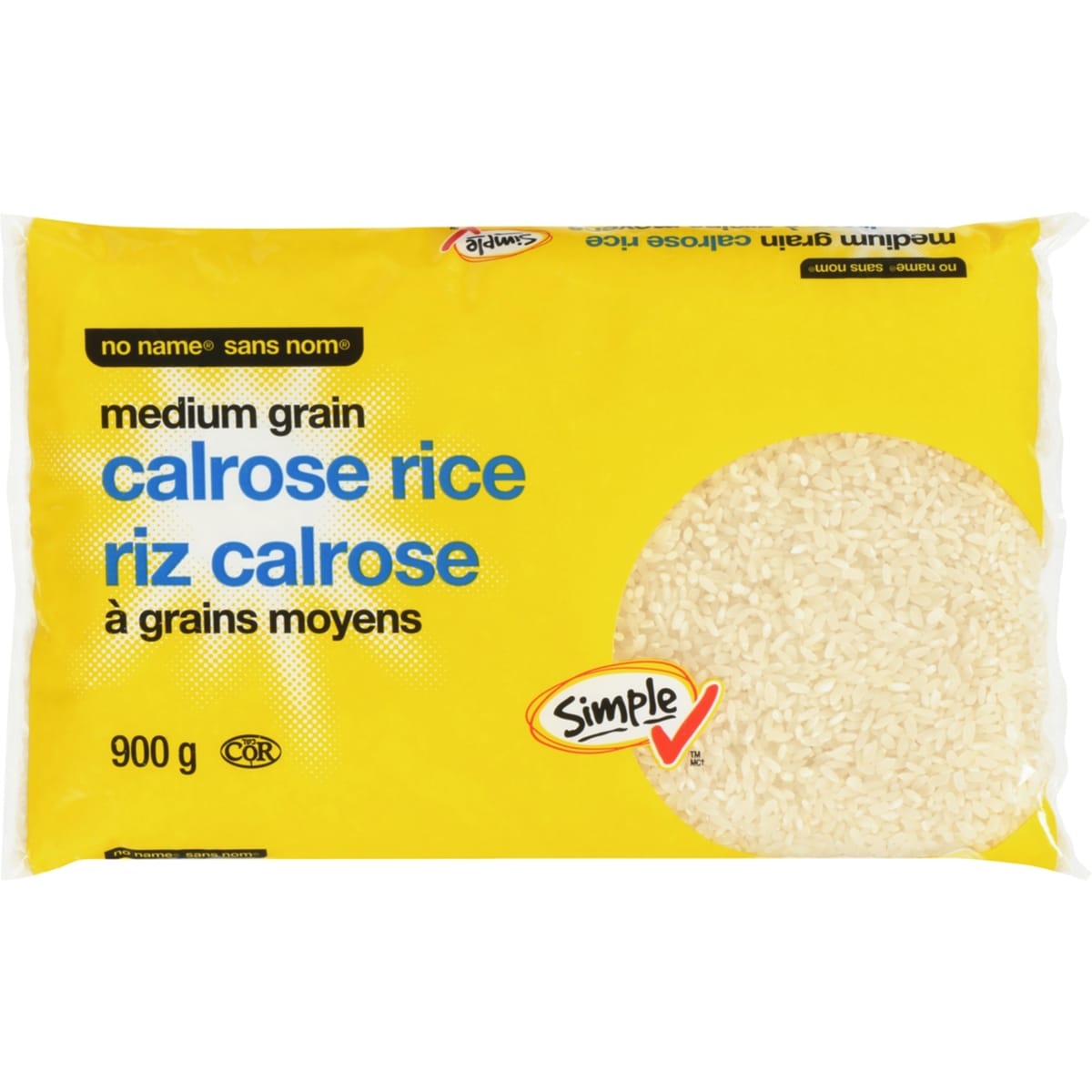 Riz calrose à grains moyens