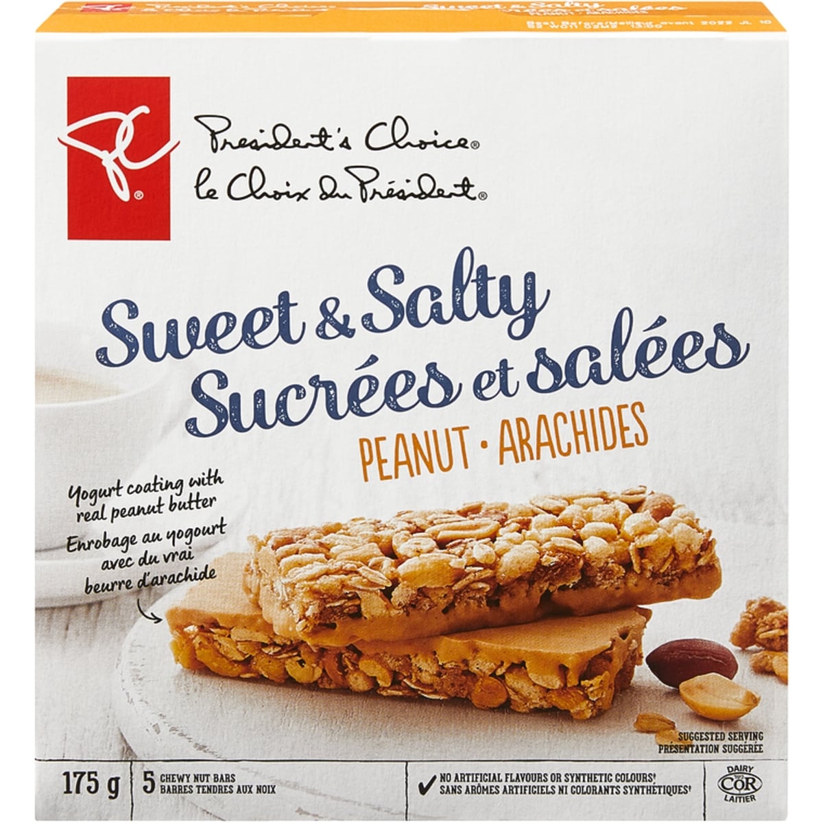 Barres tendres aux noix sucrées et salées arachides