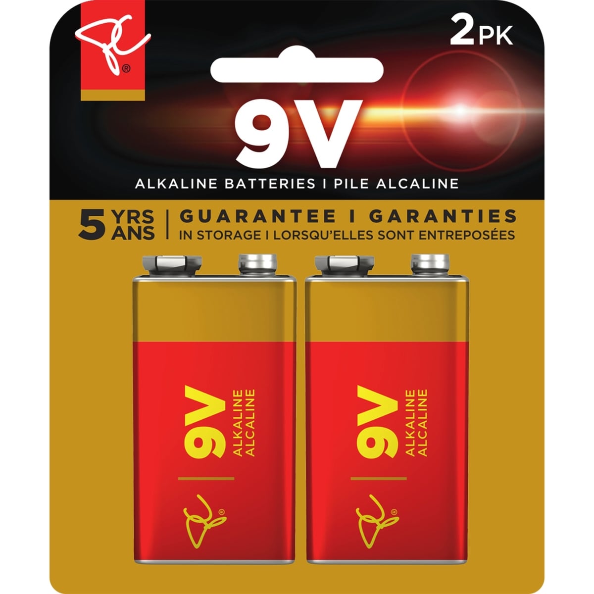 President's Choice Long Life Alkaline Batteries 9V 2-Pack 2 ea