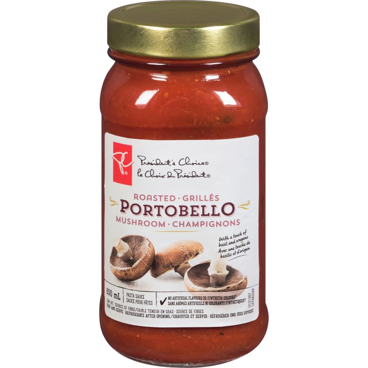 Sauce pour pâtes aux champignons portobellos grillés