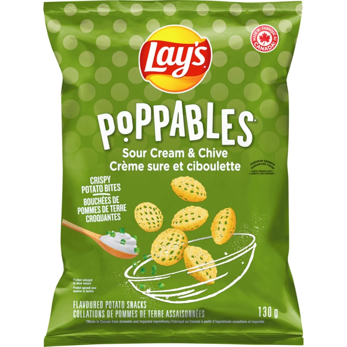 Poppables Sour Cream & Chive Flavoured Potato Snacks