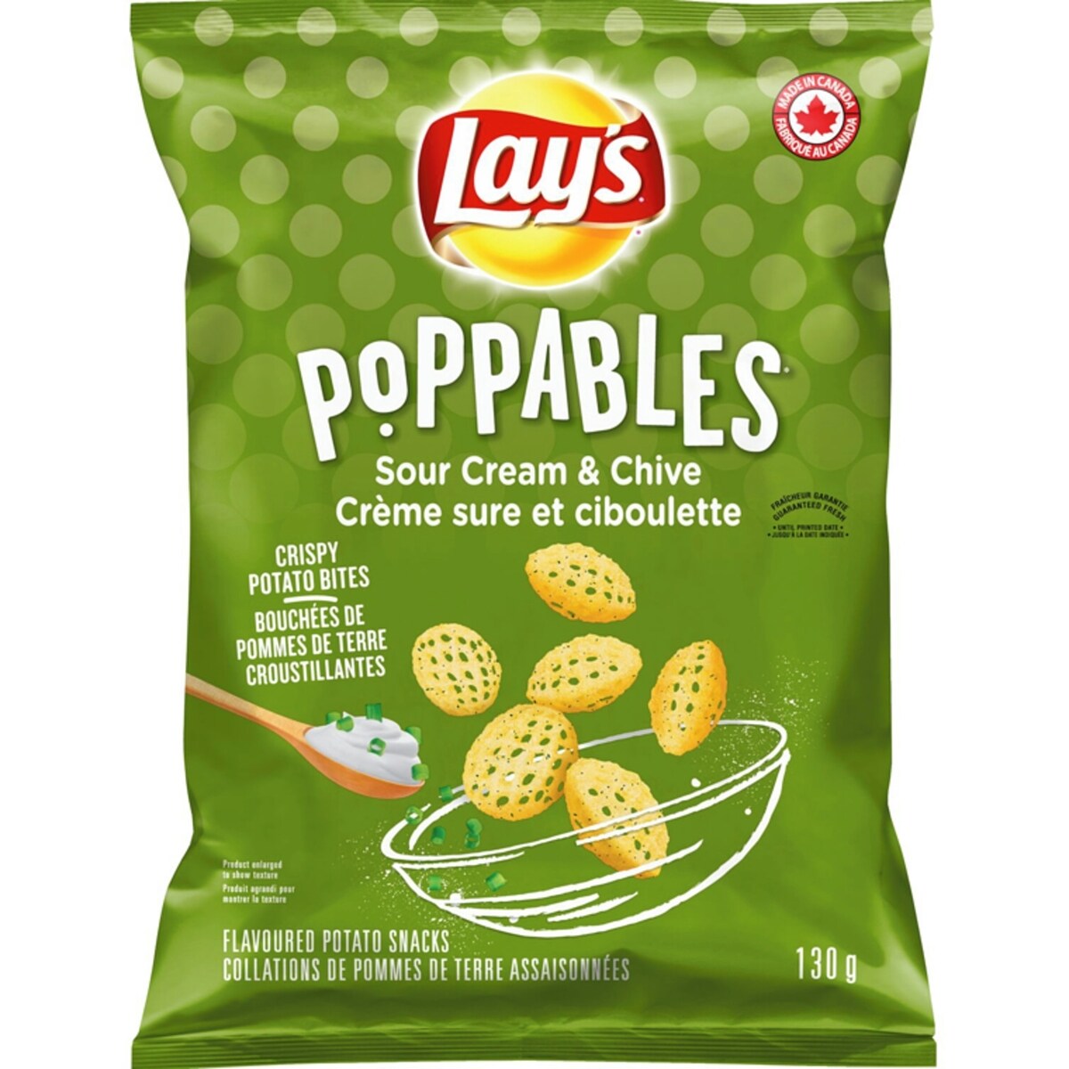 Poppables Sour Cream & Chive Flavoured Potato Snacks
