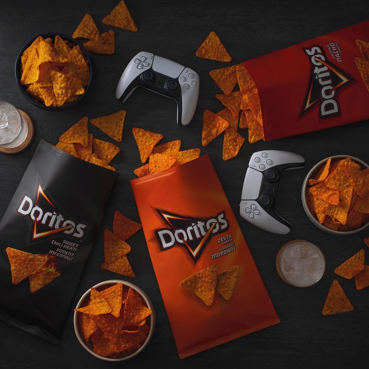 Nacho Cheese flavoured tortilla chips