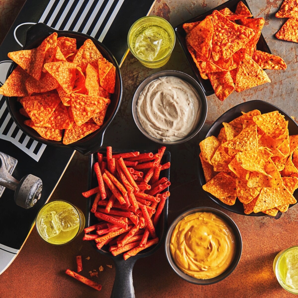 Chips tortilla aromatisées Nacho épicé