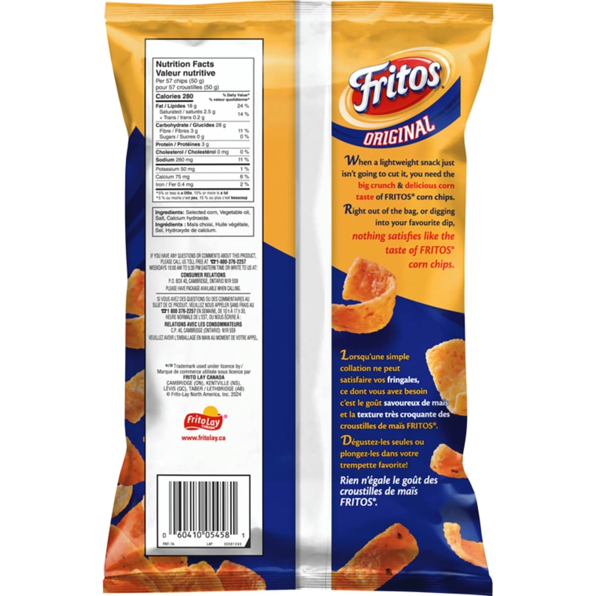 Croustilles de maïs Original 340g
