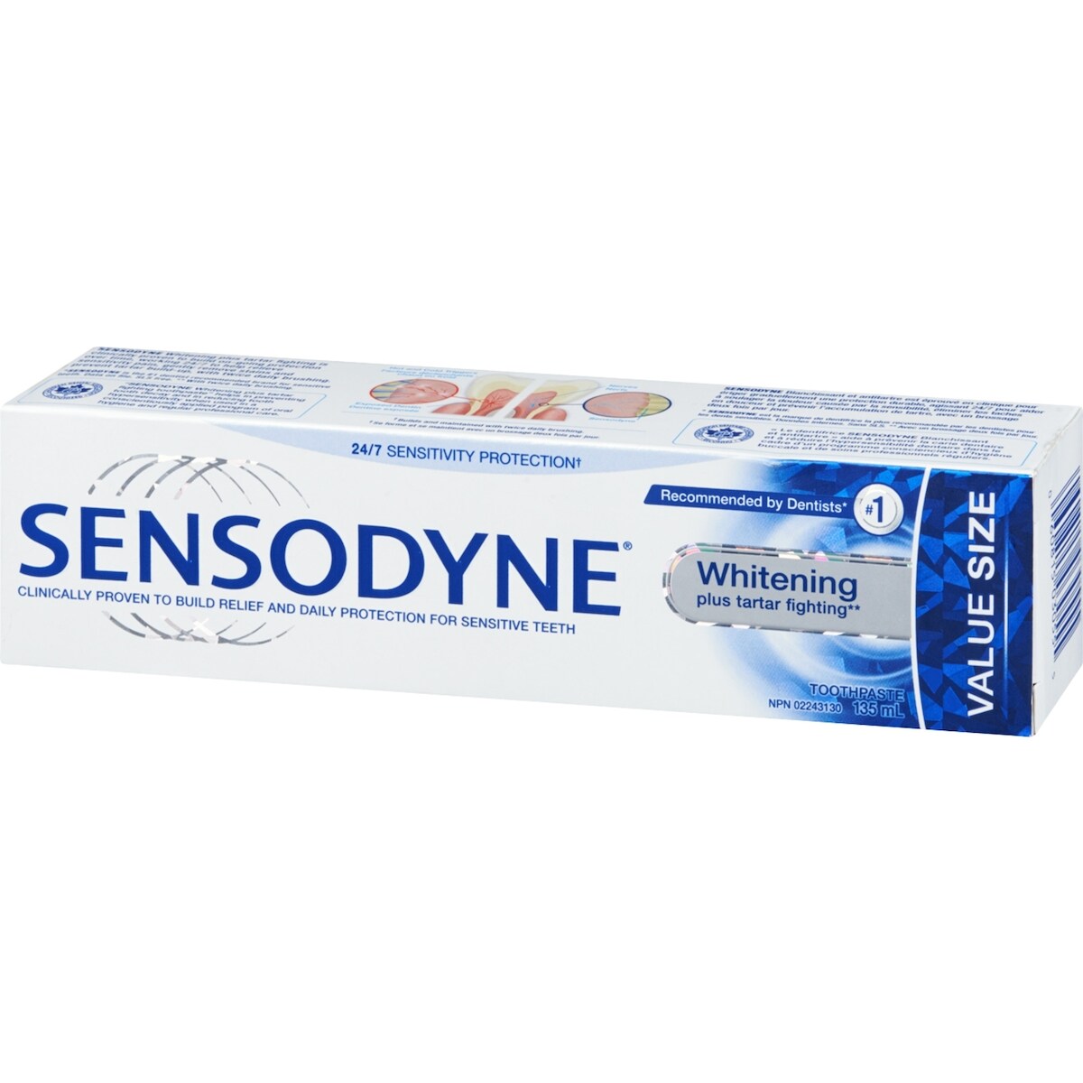Dentifrice quotidien pour dents sensibles SENSODYNE Blanchissant et Antitartre