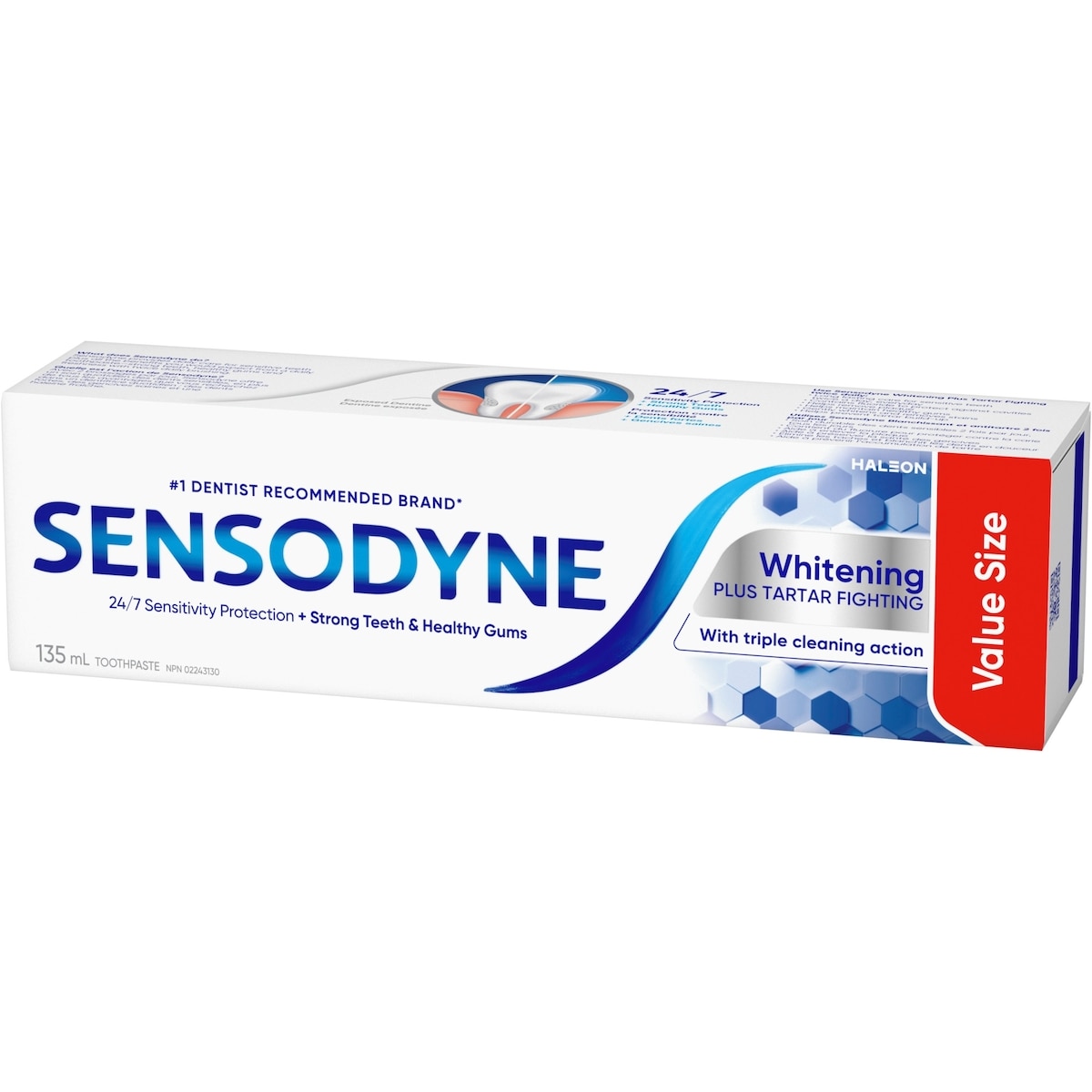 Dentifrice quotidien pour dents sensibles SENSODYNE Blanchissant et Antitartre