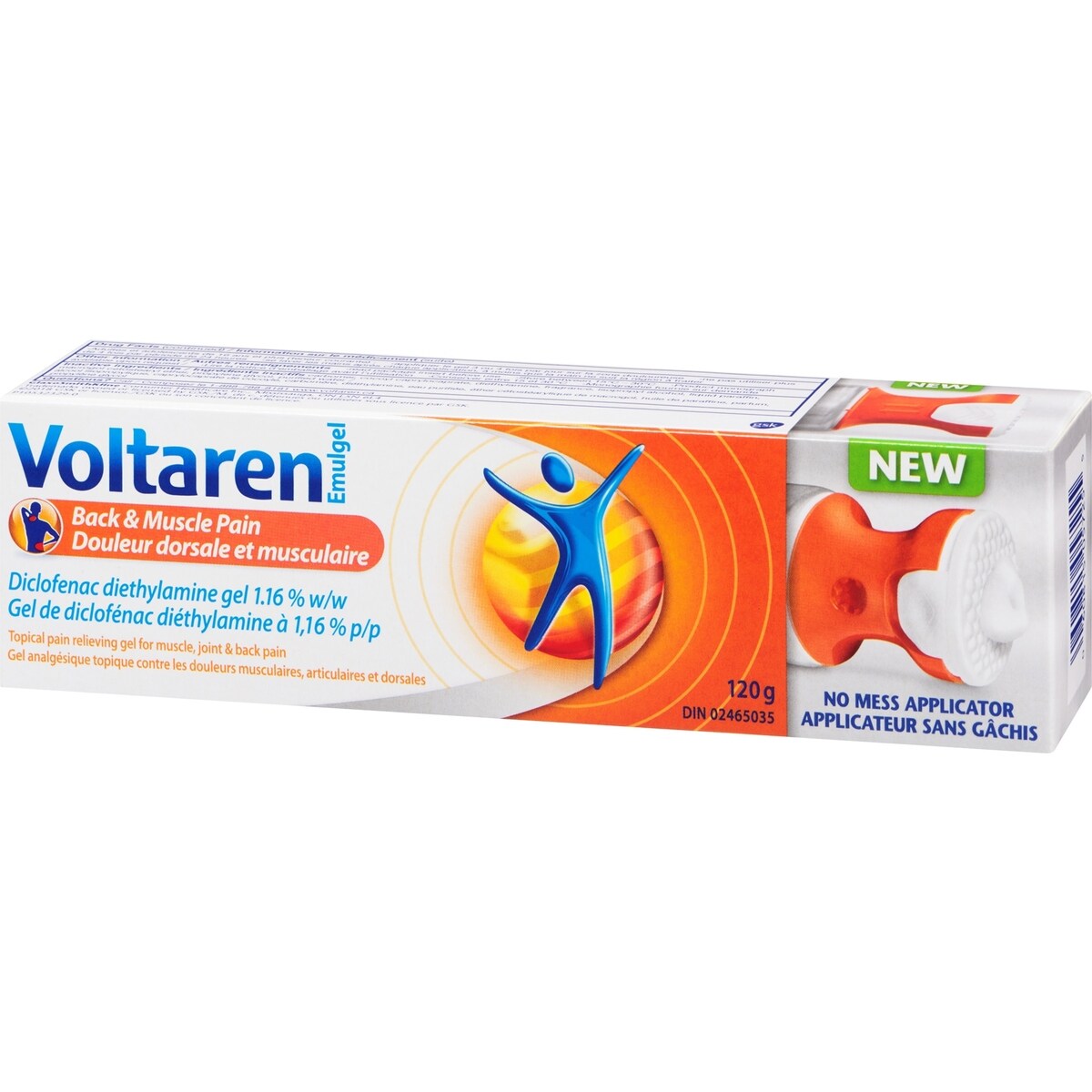Emulgel Douleur dorsale et musculaire avec applicateur sans gâchis - 120g